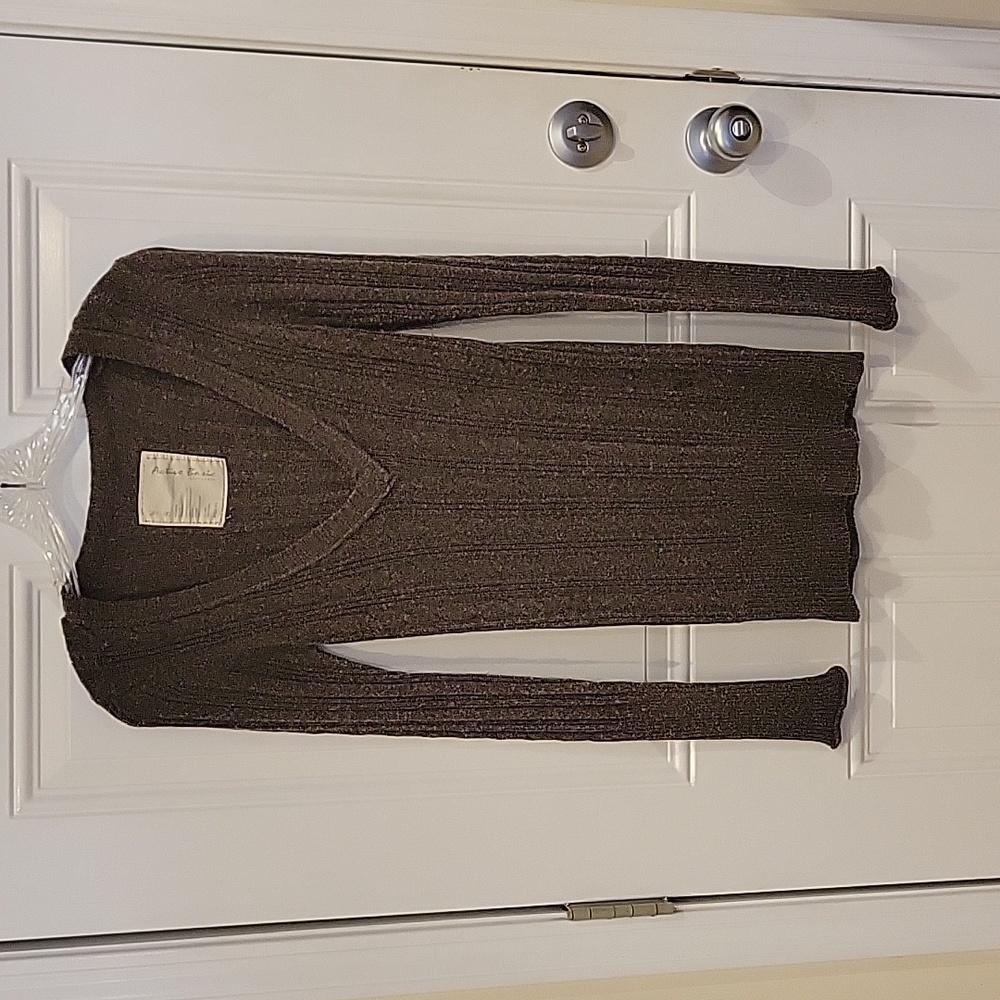 LADIES Active Basic v neck gray pullover sweater